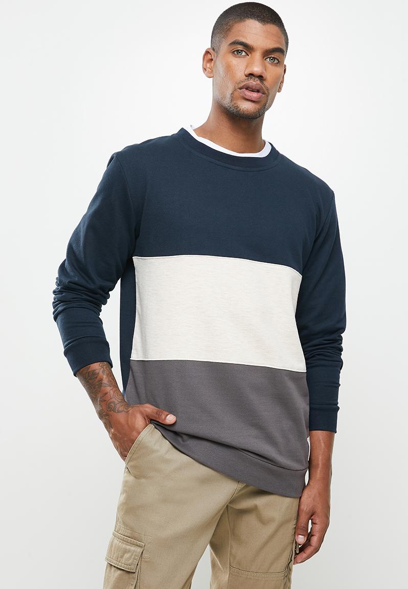 Oatmeal crew sweater - navy/oatmeal/charcoal Rip Curl Hoodies & Sweats ...