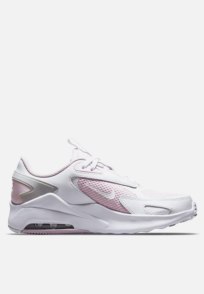 nike white and pink air max bolt