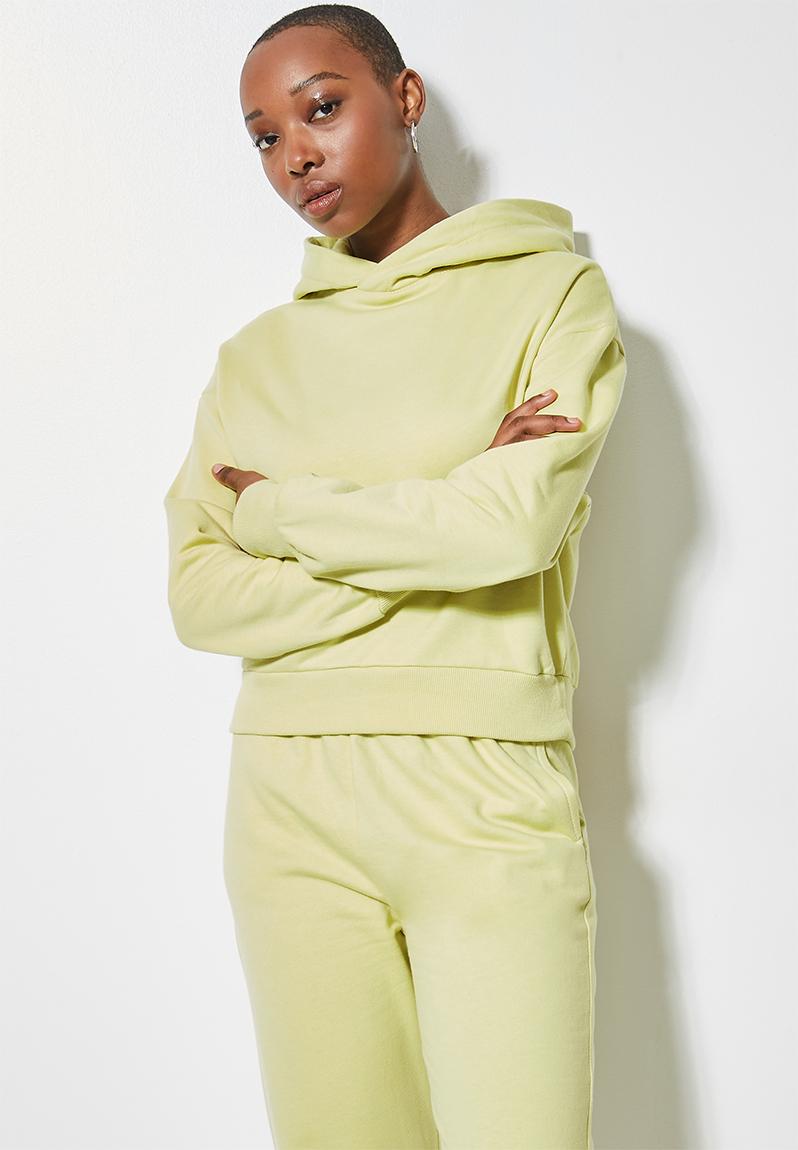 Crop hoodie - pale green. Superbalist Hoodies & Sweats | Superbalist.com