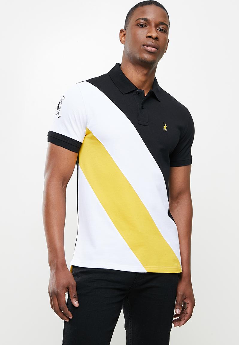Frankie custom fit golfer - black POLO T-Shirts & Vests | Superbalist.com
