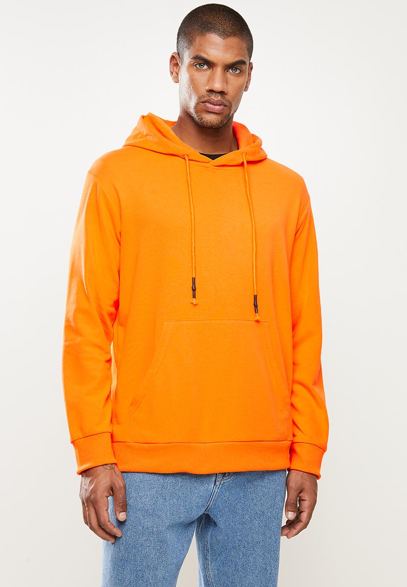 Plain hoodie pullover sweat - orange STYLE REPUBLIC Hoodies & Sweats ...