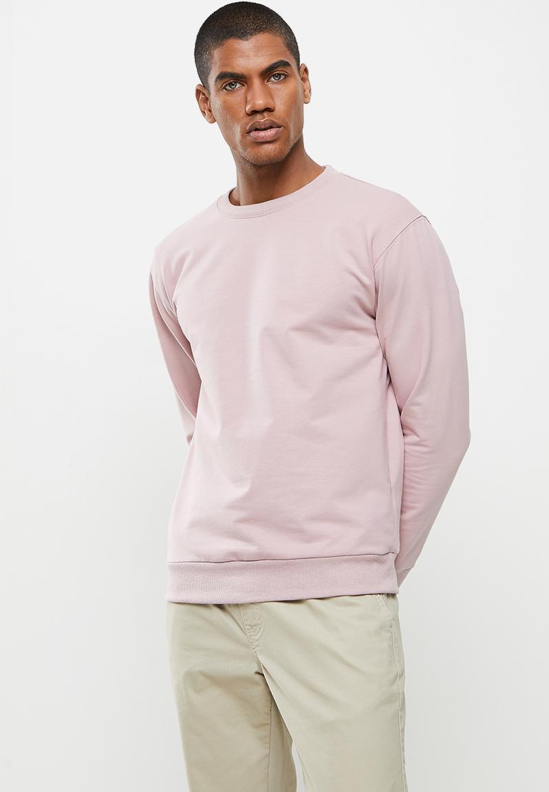 Plain crew neck sweat top - pink STYLE REPUBLIC Hoodies & Sweats ...