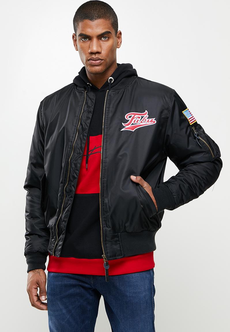 Broadway premium bomber jacket - black/red FUBU Jackets | Superbalist.com