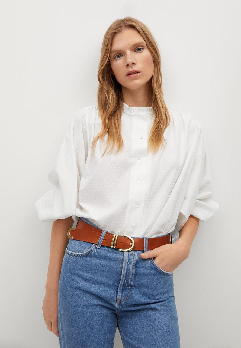 Blouse farmer - off white MANGO Blouses | Superbalist.com