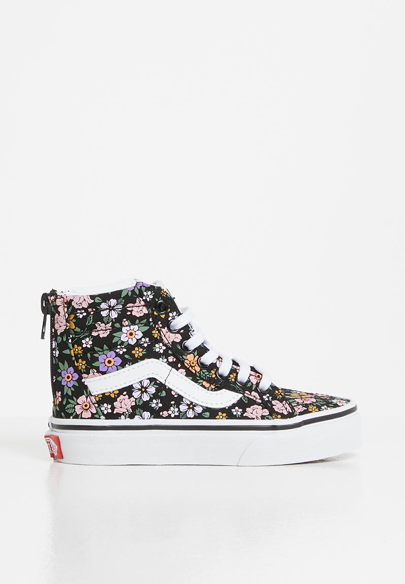 Uy sk8hi zip (fun floral) black/true white Vans Shoes