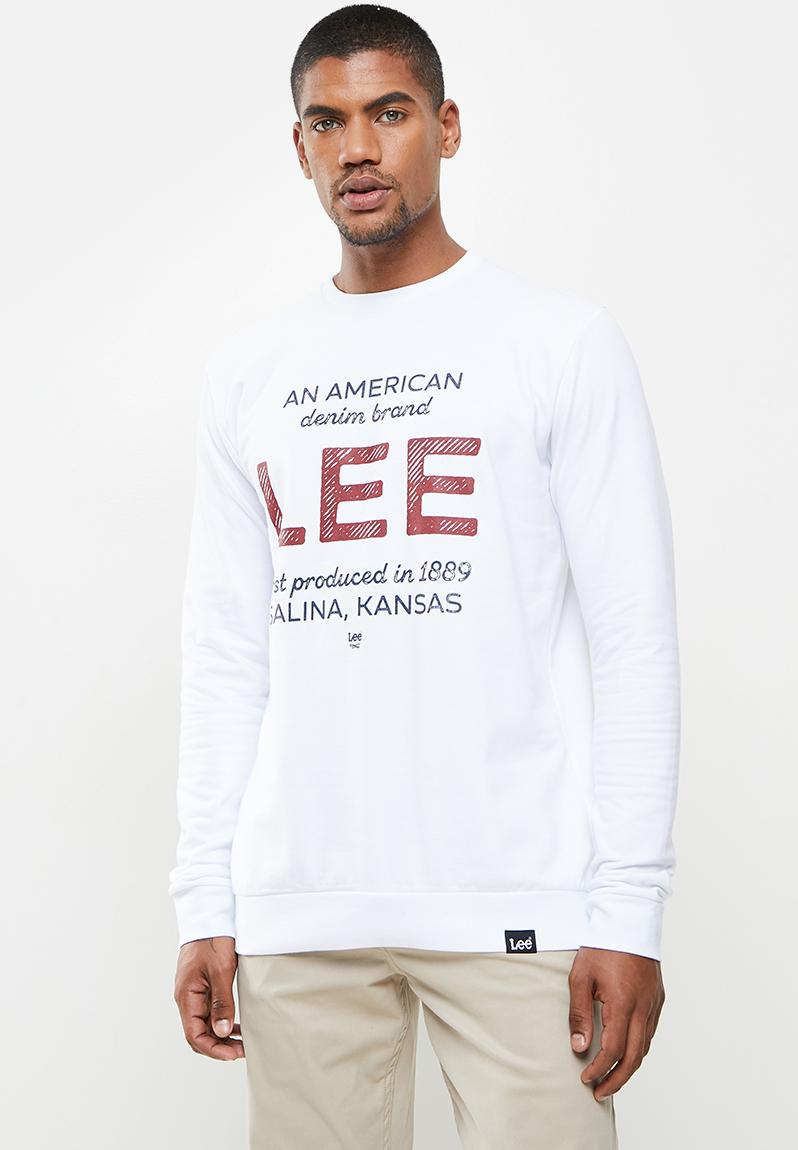 An American lee sweater - white fleece Lee Hoodies & Sweats ...