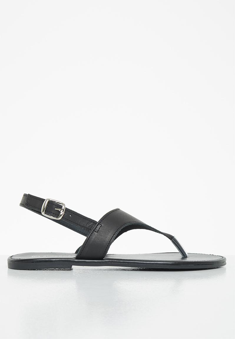 Quin leather T-Bar sandal - black Superbalist Sandals & Flip Flops ...