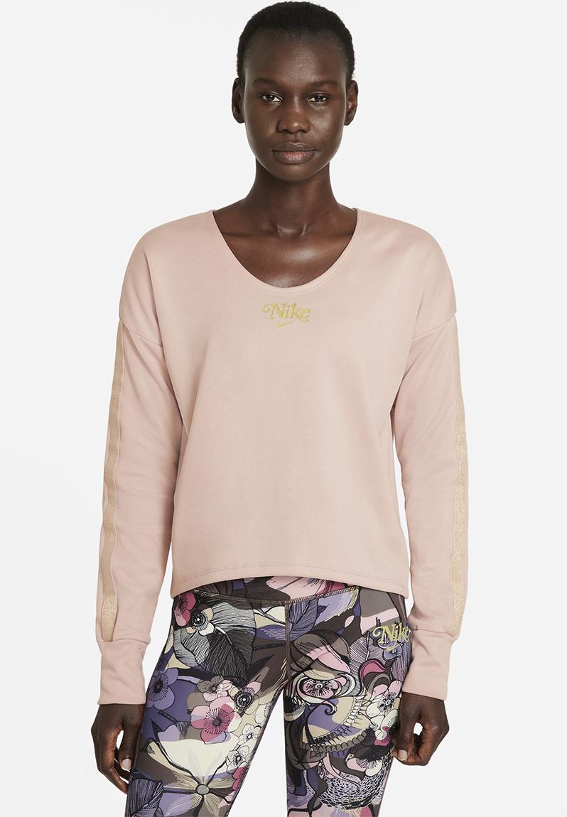 Nk midlayer femme - pink oxford/metallic gold Nike T-Shirts ...