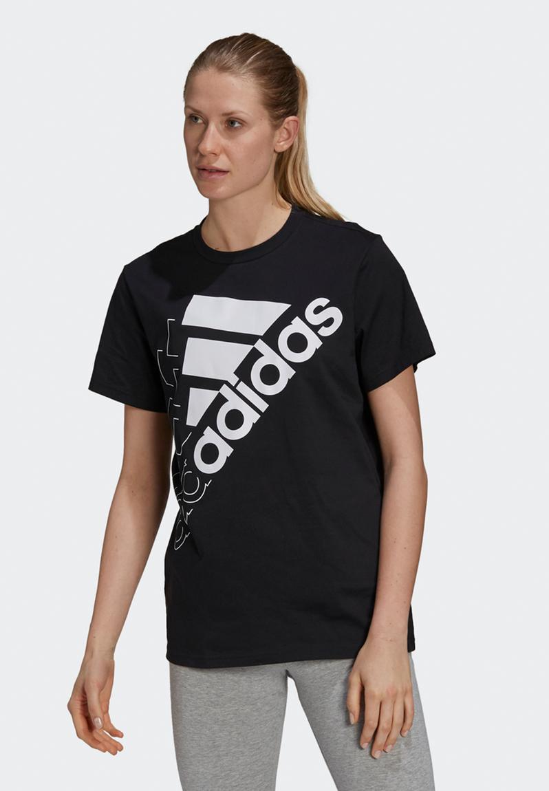 Bluv 3bars short sleeve tee - black/white adidas Performance T-Shirts ...