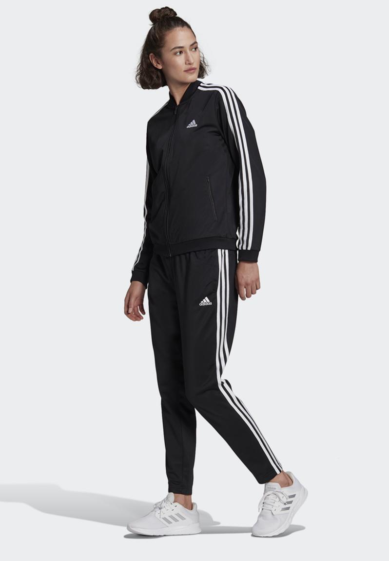 3s tracksuit perfomance - black/white adidas Performance Hoodies ...