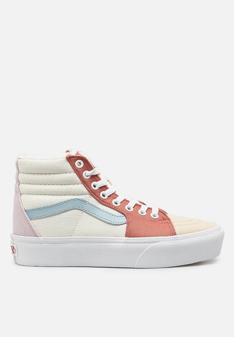 SK8-Hi platform 2.0 - (twill) pastel block/true white Vans Sneakers ...