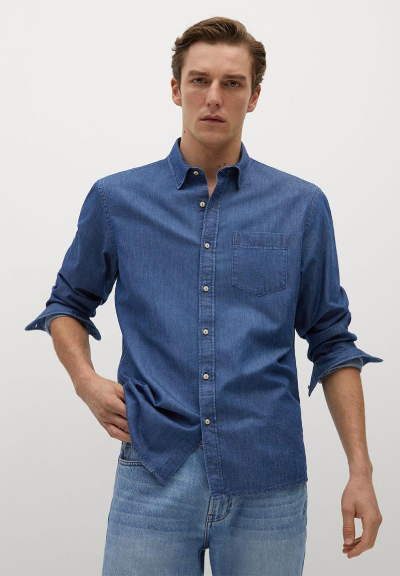 Shirt chambre - blue MANGO Shirts | Superbalist.com