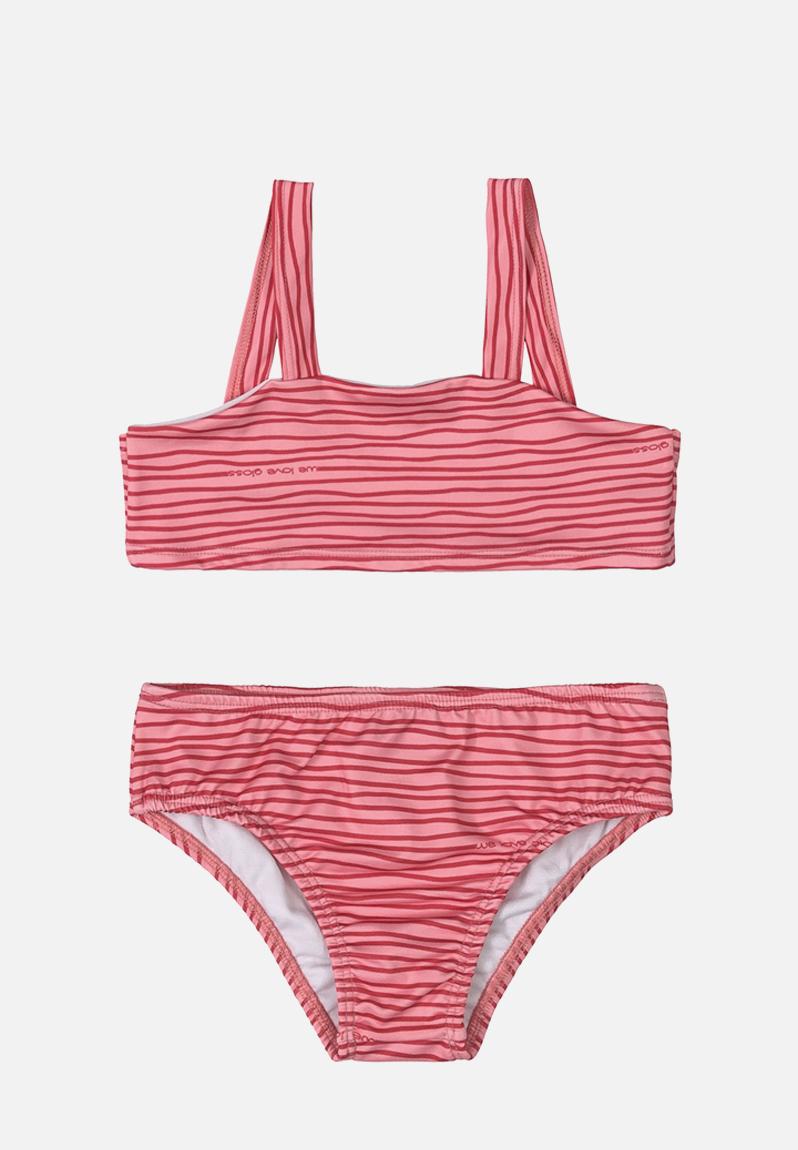 Stripe 2 piece bikini set - light red Gloss Swimwear | Superbalist.com