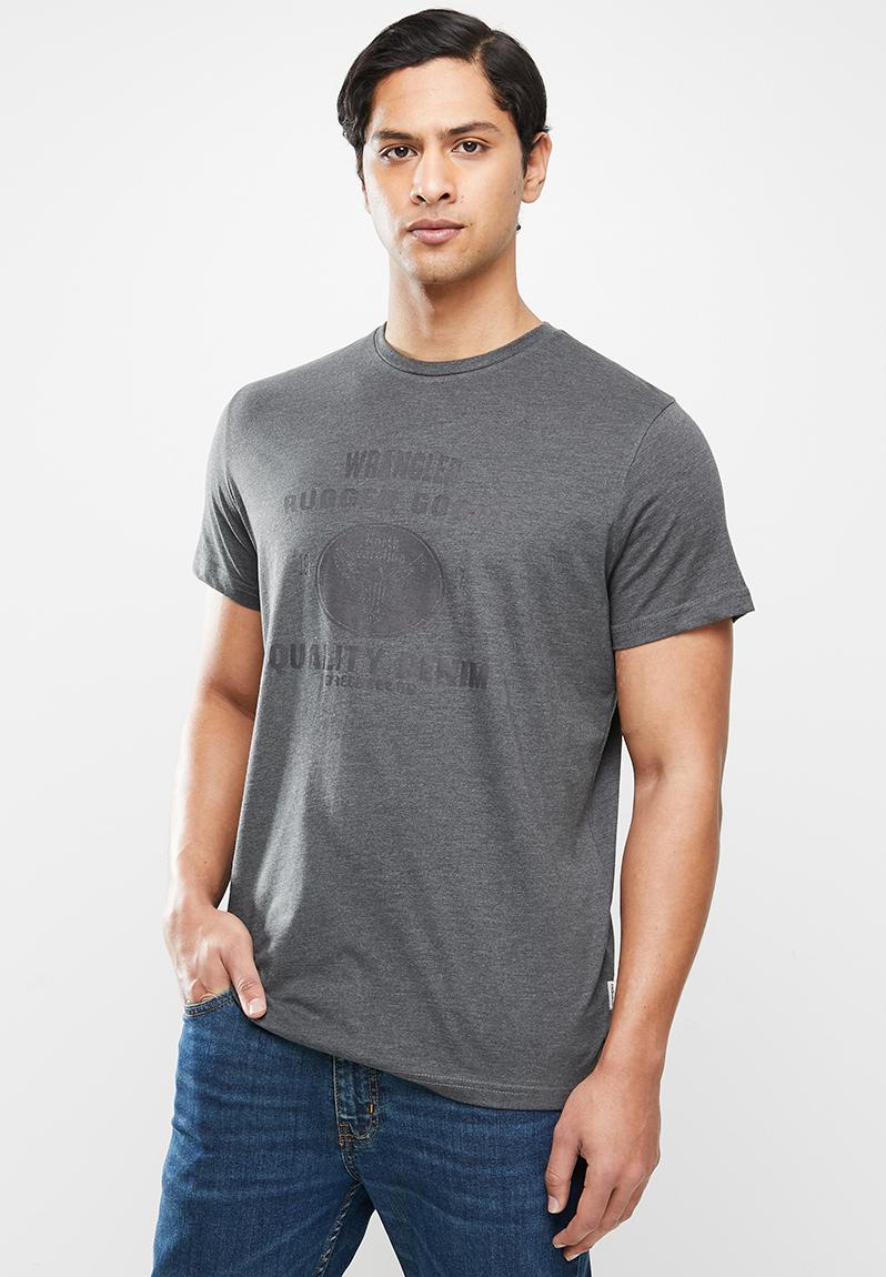 Rugged goods t - dark grey Wrangler T-Shirts & Vests | Superbalist.com