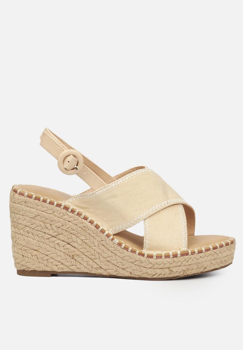 Letaba3 espadrille wedge - nude Miss Black Heels | Superbalist.com