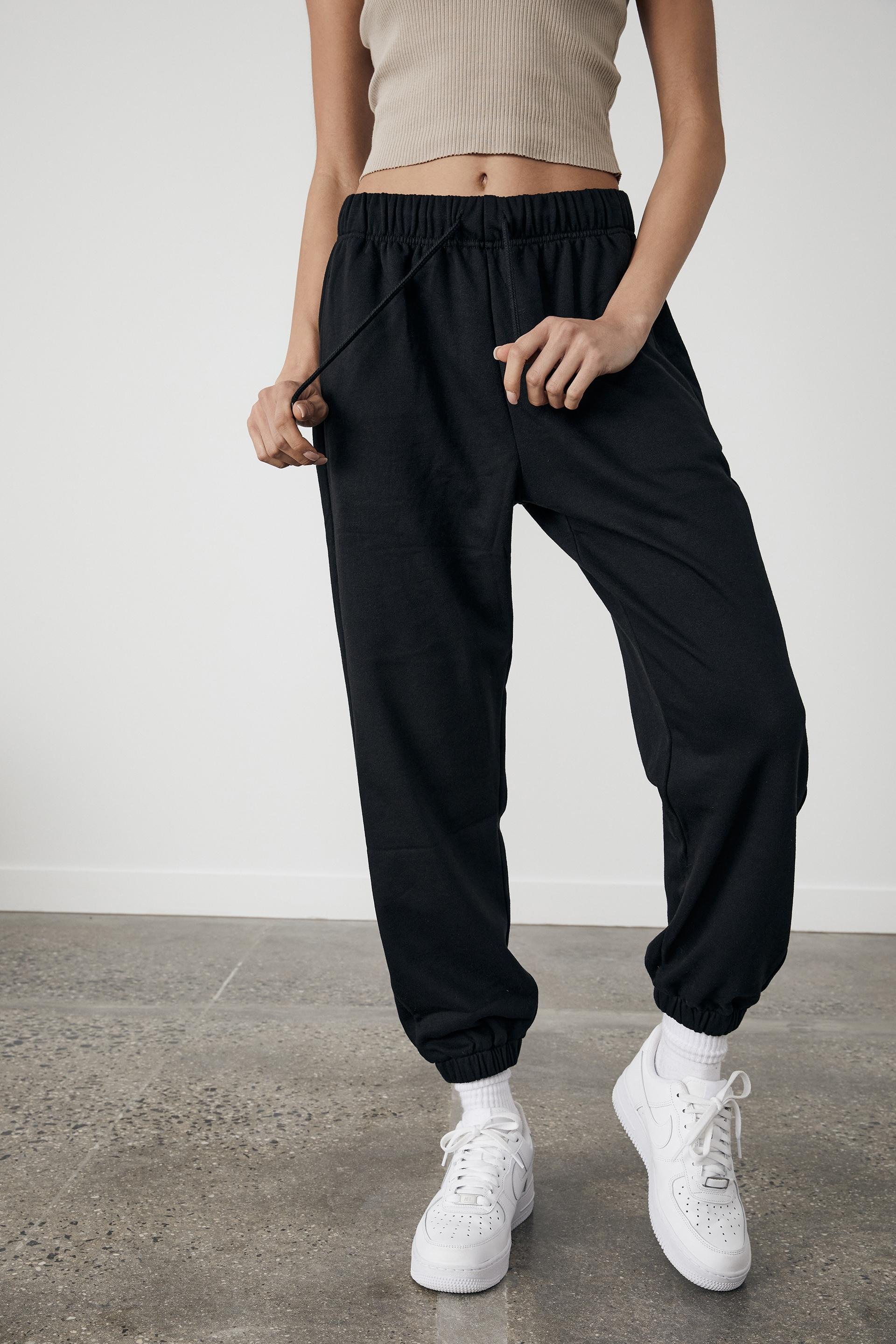 Loop Back Trackpant Black Factorie Trousers Superbalist Com