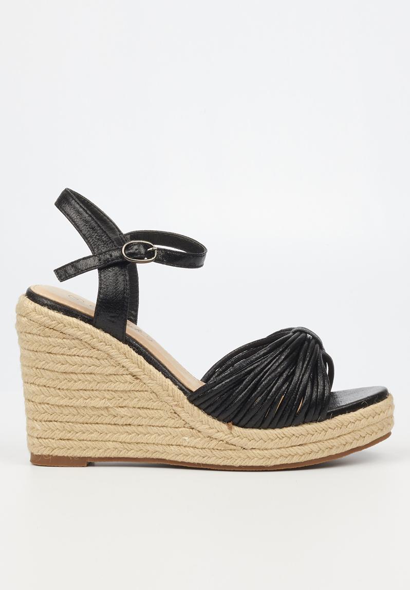 Copper2 espadrille wedge - black Miss Black Heels | Superbalist.com