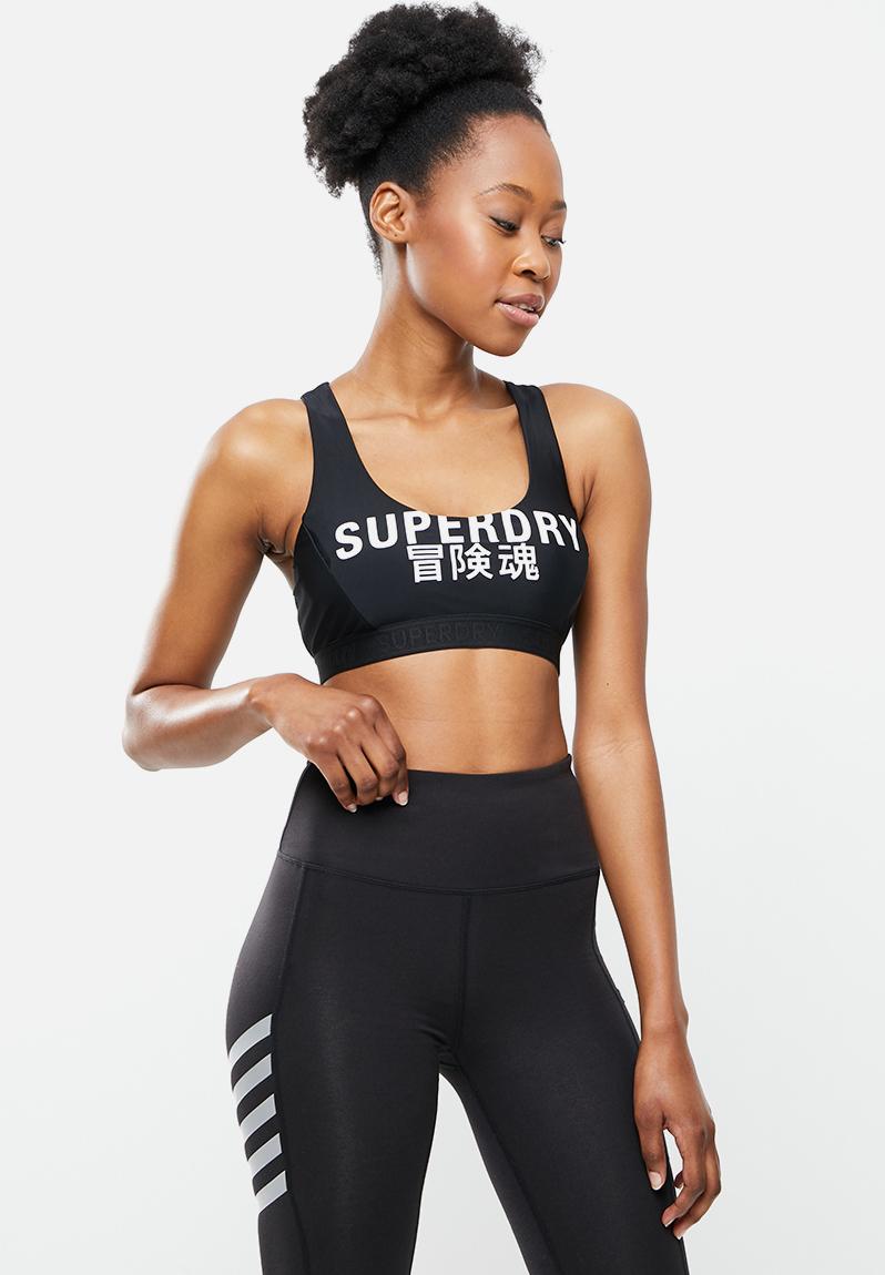 Logo crop top - black Superdry. Sports Bras | Superbalist.com