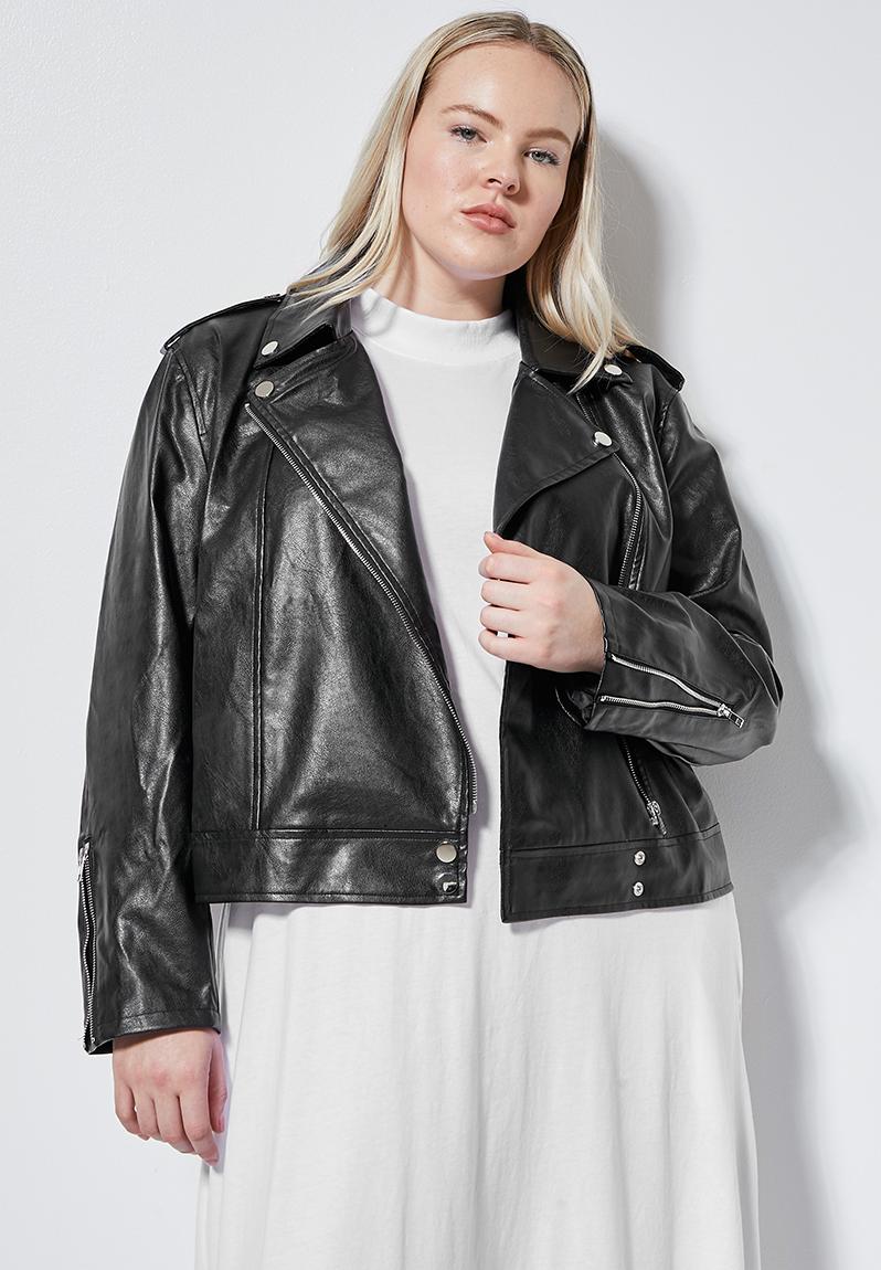 Pu biker jacket- black Superbalist Jackets & Coats | Superbalist.com