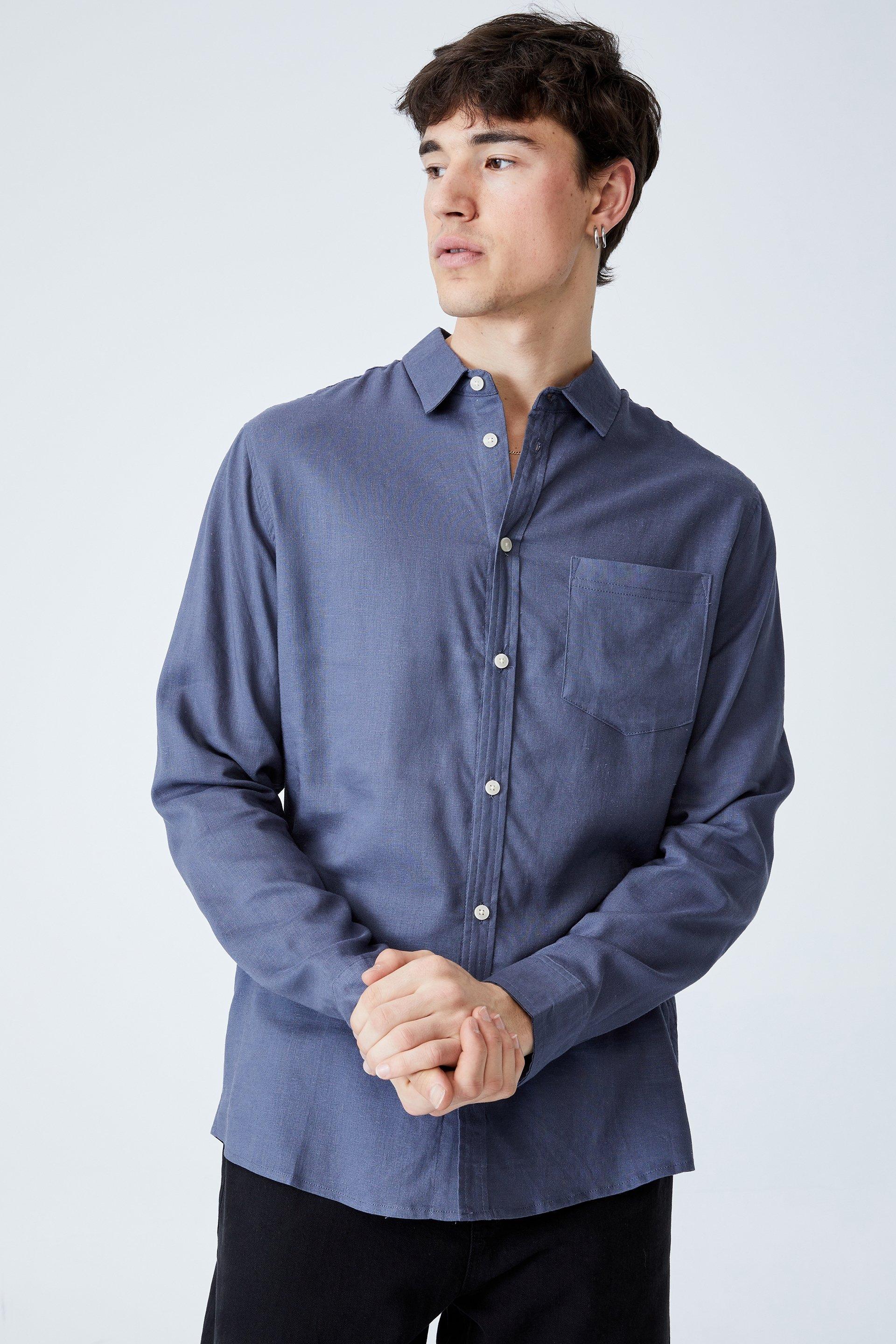 Ashby long sleeve shirt - faded indigo Cotton On Shirts | Superbalist.com