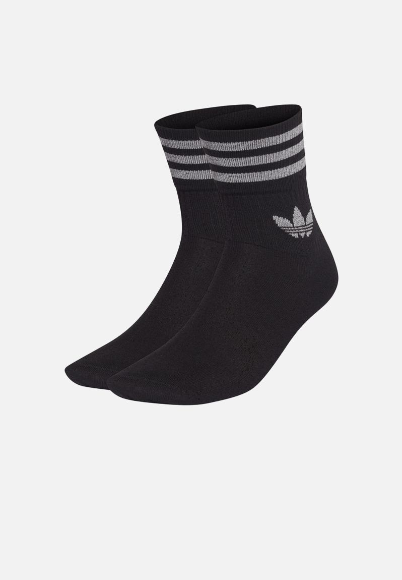 Crew socks 2pp - black/reflective silver s adidas Originals Stockings ...