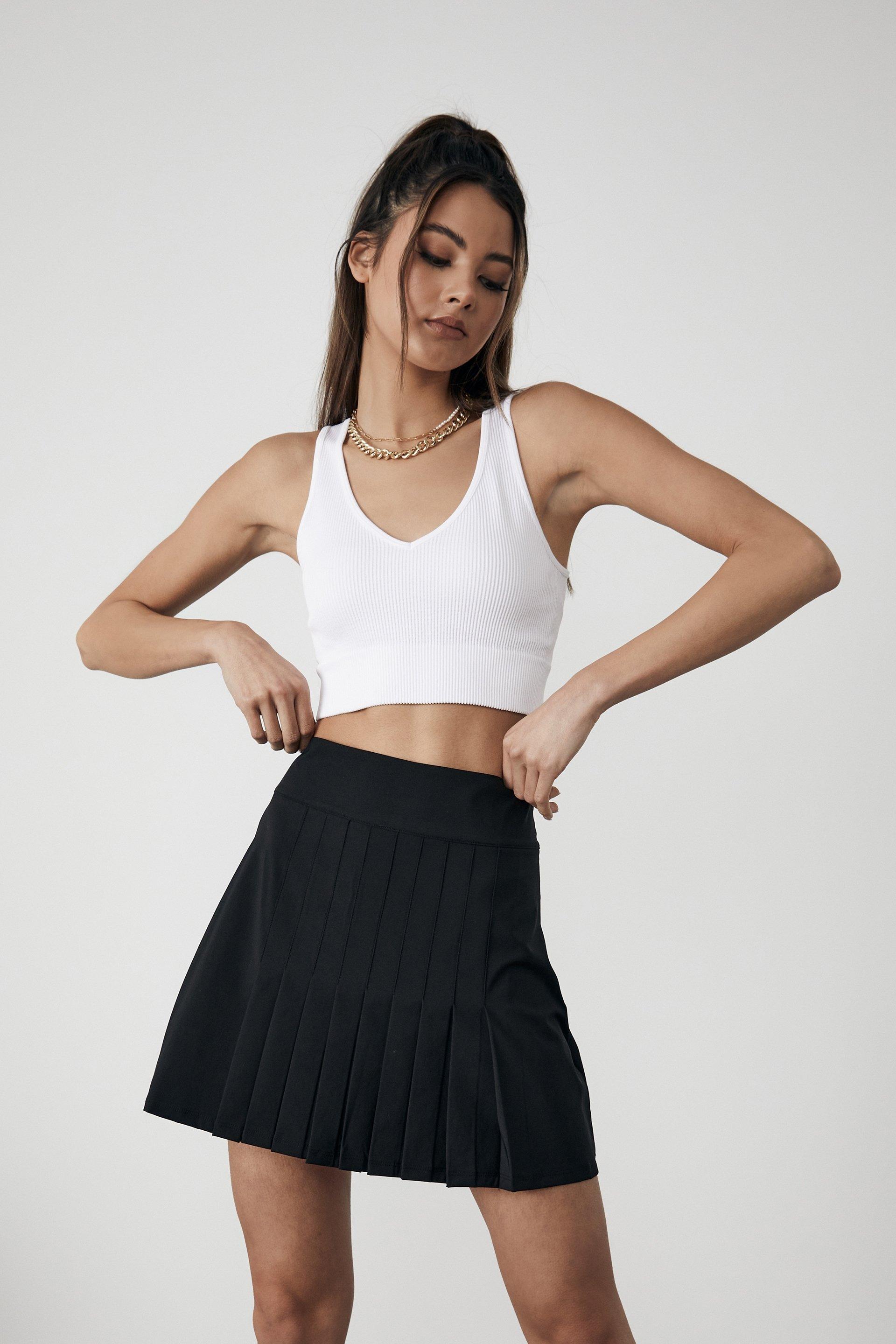 Front pleat tennis skirt - black Factorie Skirts | Superbalist.com