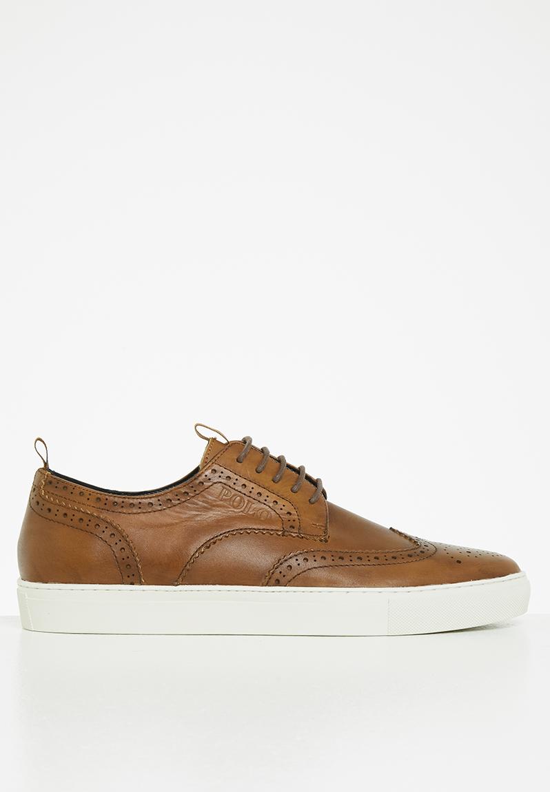 Charlie leather cupsole lace up - tan POLO Formal Shoes | Superbalist.com