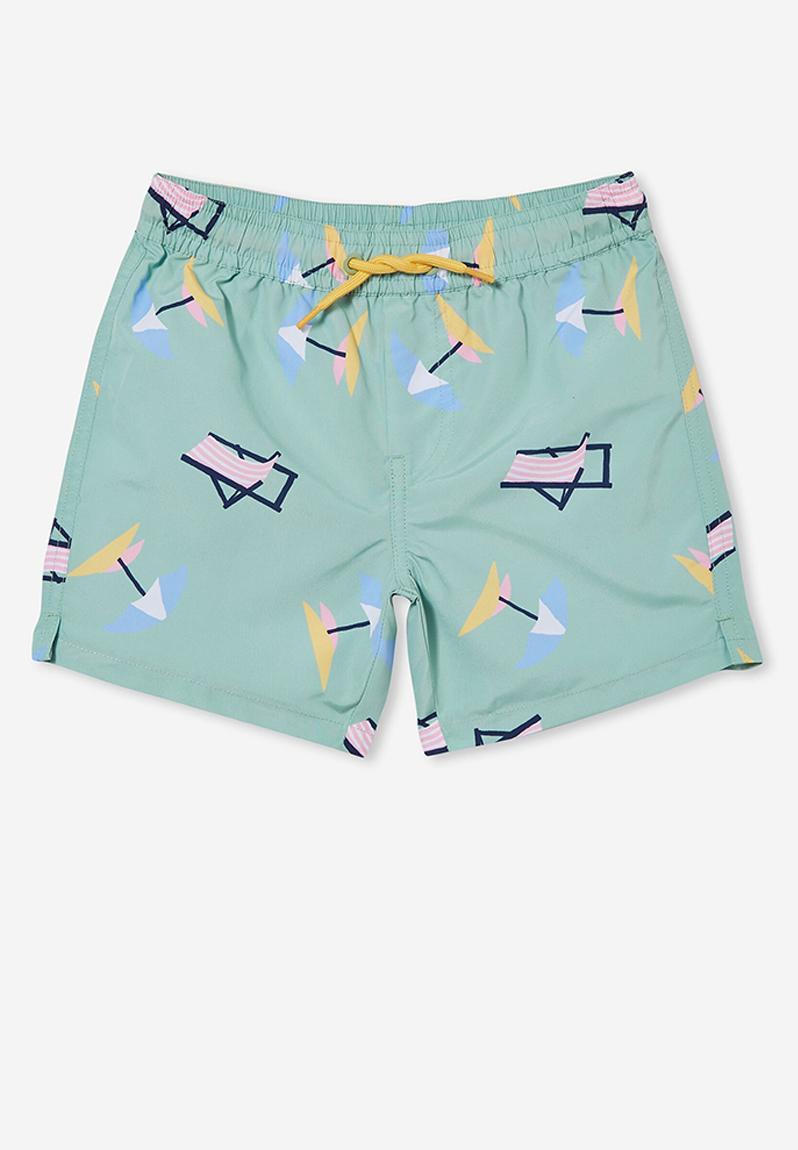 Bailey board short - smashed avo/umbrella Cotton On Swimwear ...