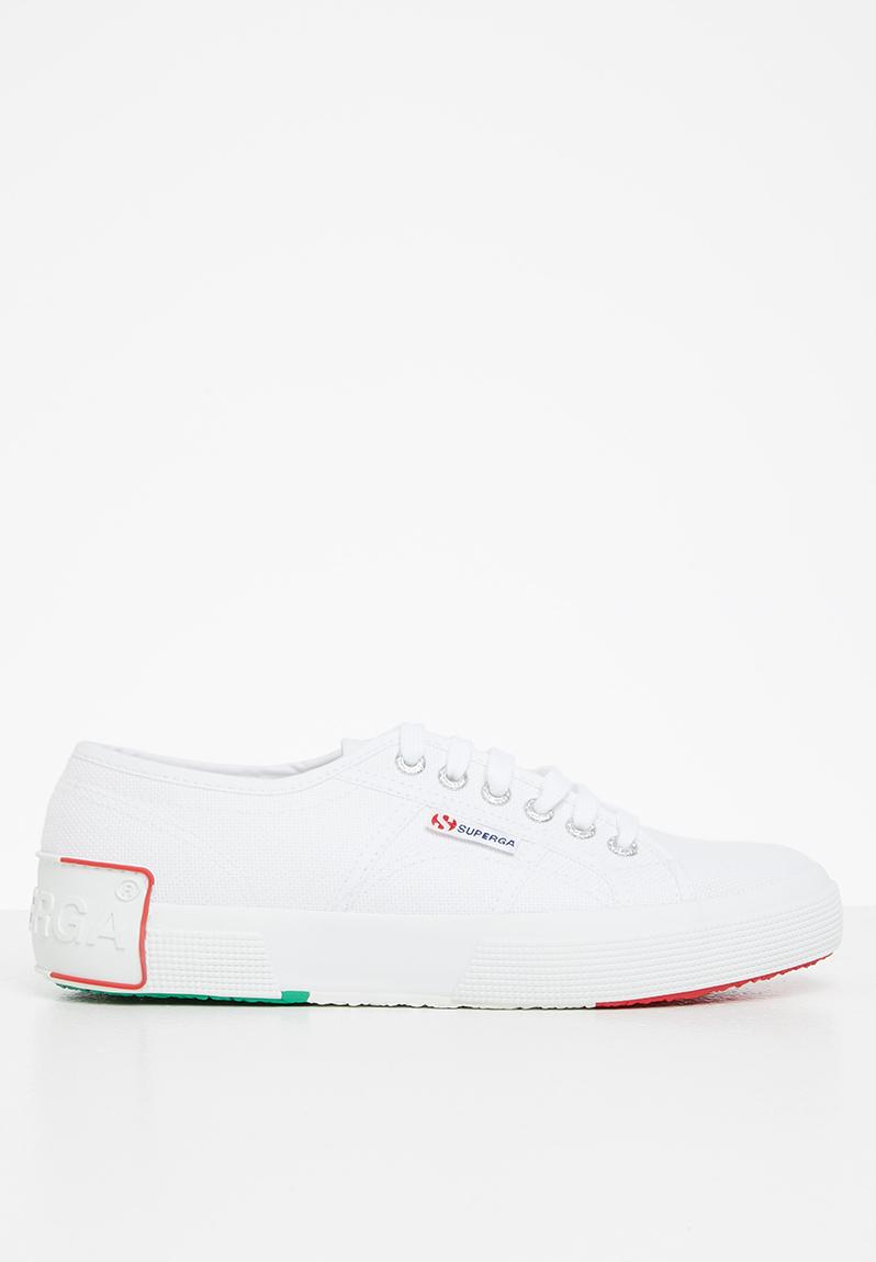 2750 Big Rubber Patch Italian Flag Lo A5z White Italy Flag Superga Sneakers 8328