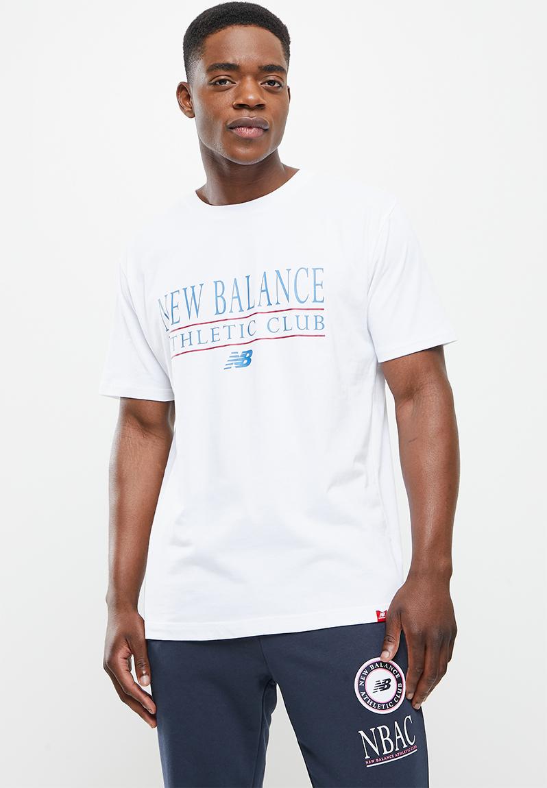 Nb essentials athletic club tee - white New Balance T-Shirts ...