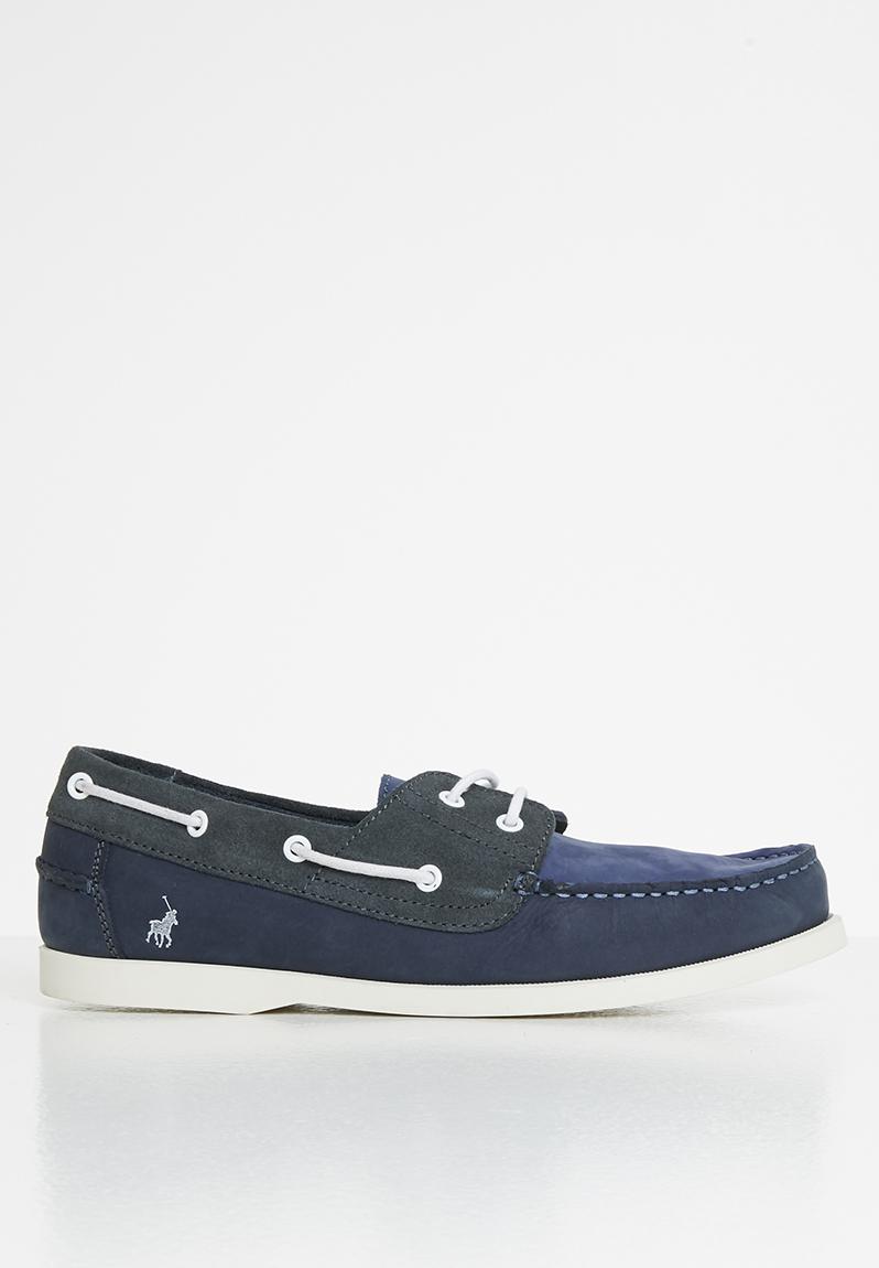 Chad boat contrast lace up - navy POLO Slip-ons and Loafers ...