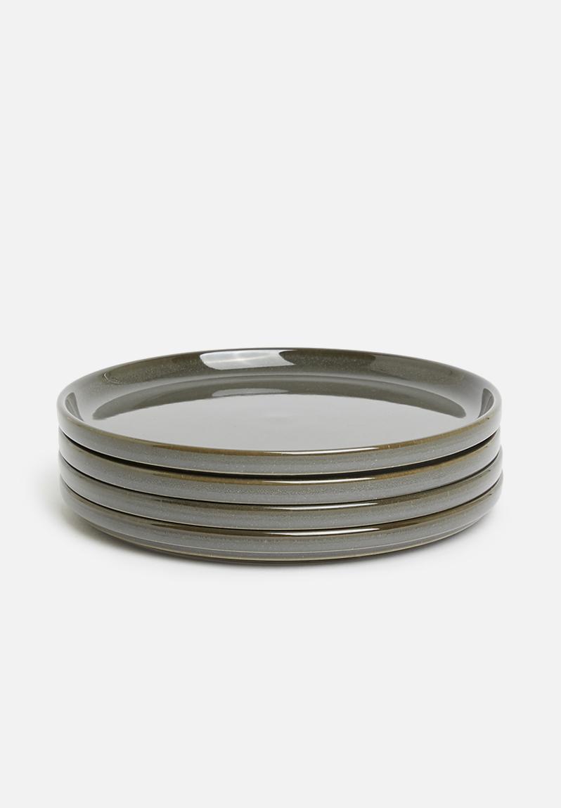 Flat stackable side plate - grey Omada Dining & Serveware | Superbalist.com