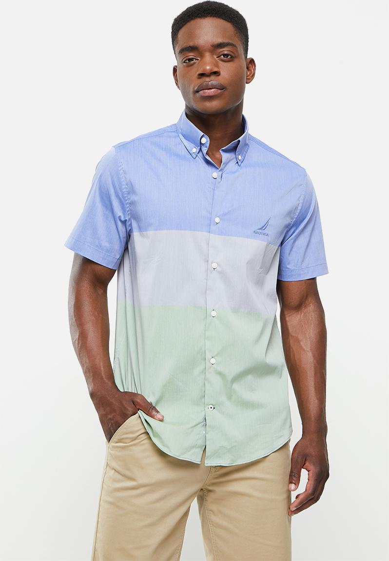 W17900 s/s navtech big stripe shirt - estate blue 4es Nautica Shirts ...