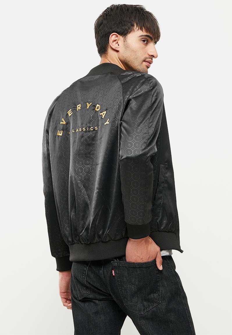 Luca zip through baseball jacket - black Jonathan D Jackets ...