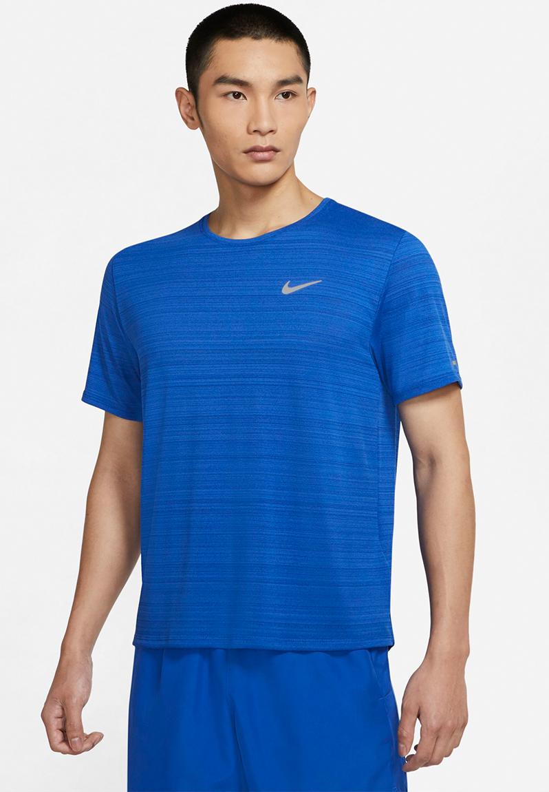 Dri-FIT Miler Royal Blue Running Tee- game royal/reflective silv Nike T ...