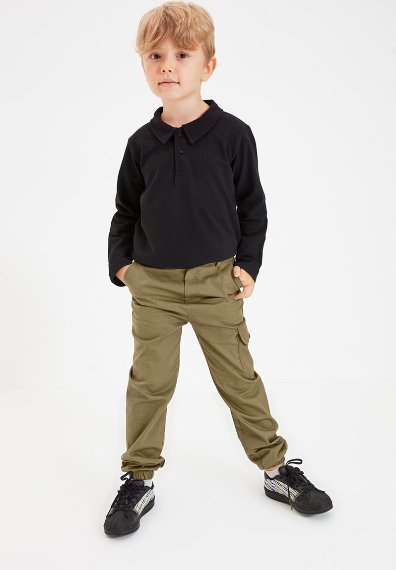 Boys cuffed pants - khaki Trendyol Pants & Jeans | Superbalist.com