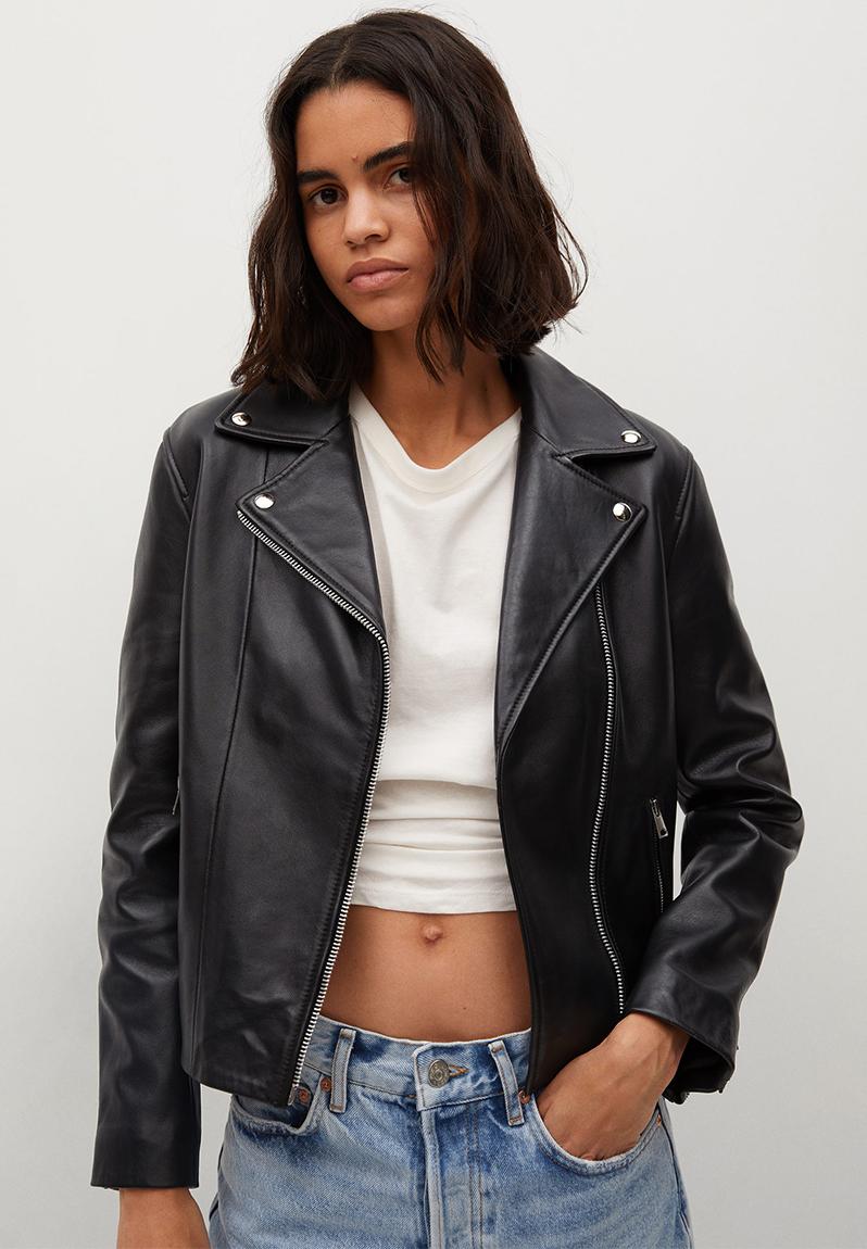 Leather Jacket perfect - black1 MANGO Jackets | Superbalist.com