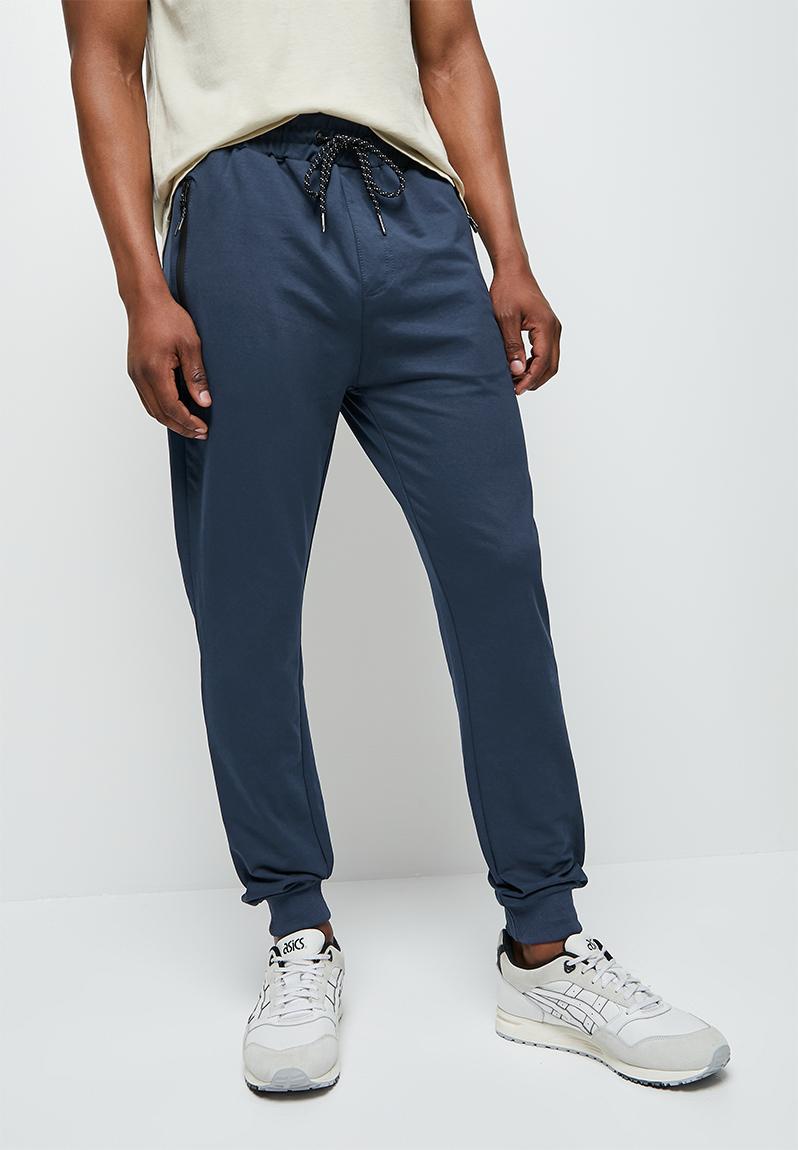 Slim fit sweatpants - navy1 Lark & Crosse Pants & Chinos | Superbalist.com
