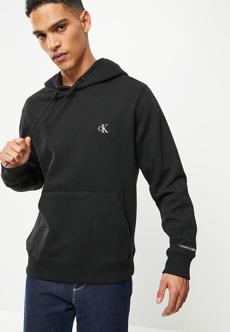 Ck essential regular hoodie - ck black CALVIN KLEIN Hoodies & Sweats ...