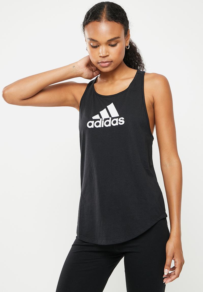 Wor perfomance tank top - black/white adidas Performance T-Shirts ...