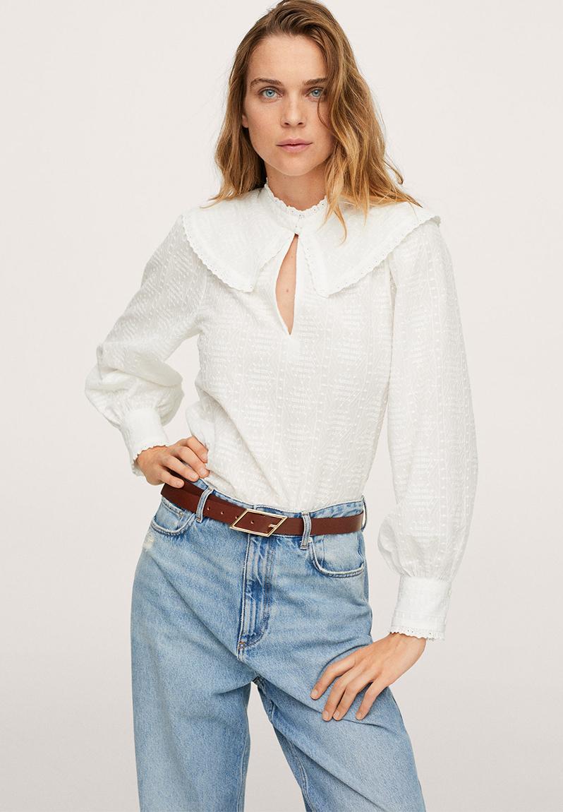 Blouse fant - natural MANGO Blouses | Superbalist.com