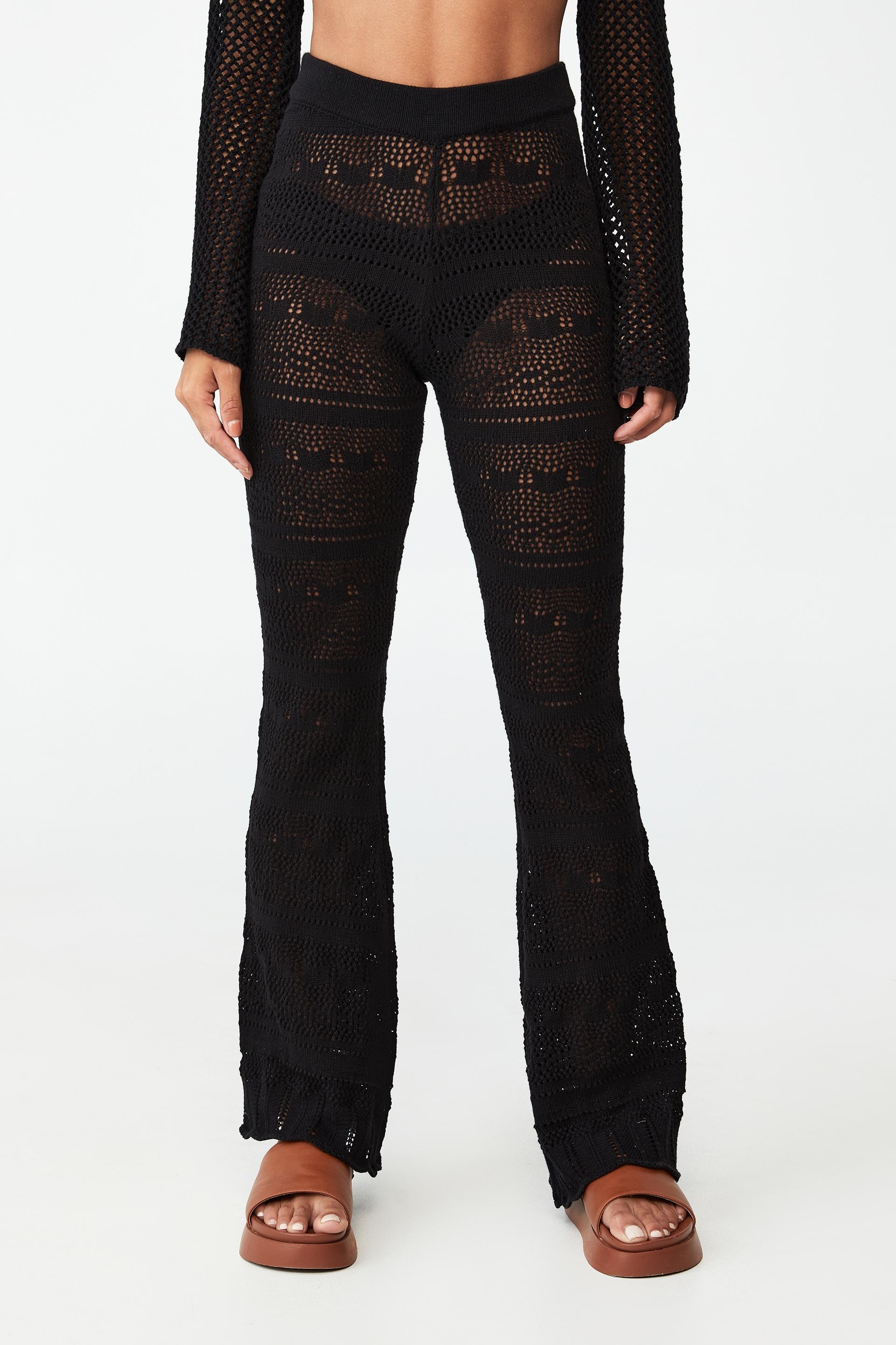 Pointelle textured pant - black Cotton On Trousers | Superbalist.com