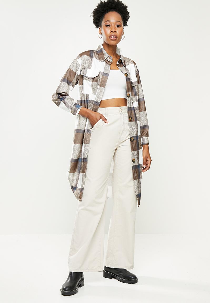 Shacket - brown check dailyfriday Jackets | Superbalist.com