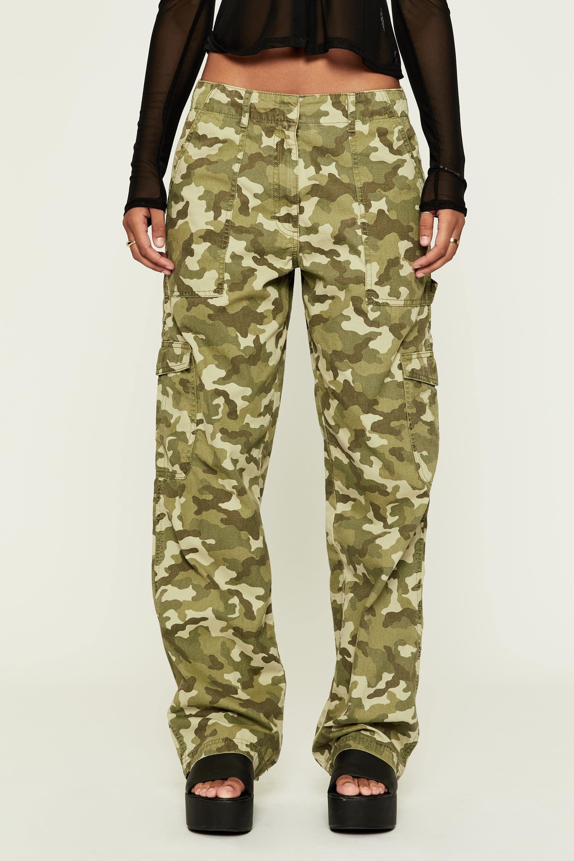 Mikayla cargo pant - jordan camo khaki Supré Trousers | Superbalist.com