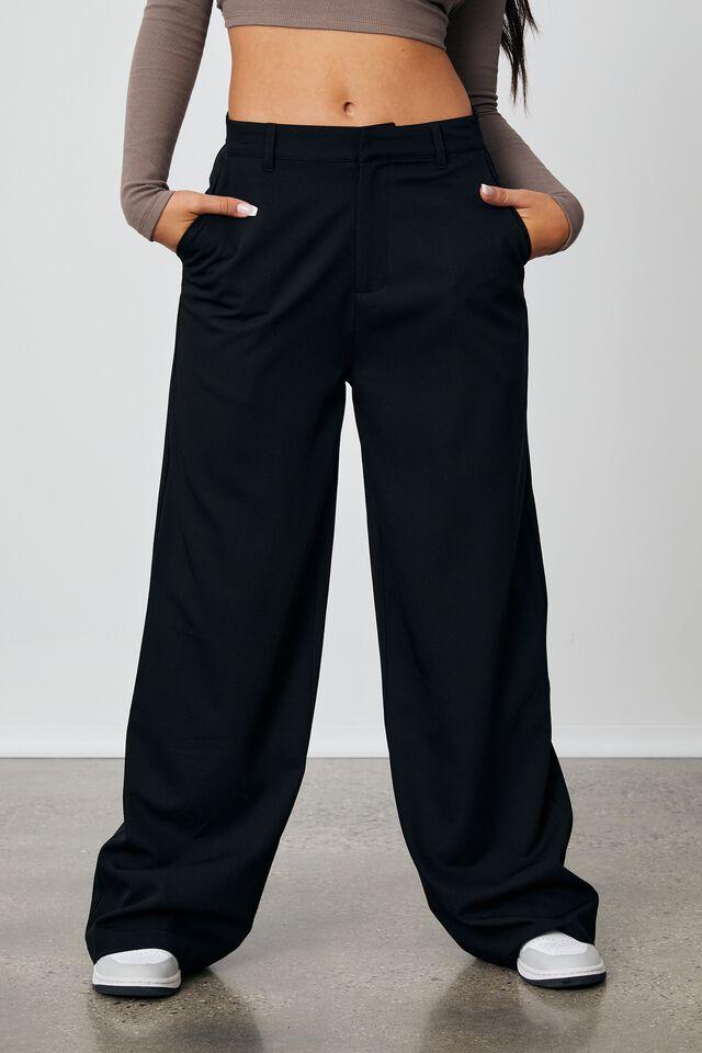 Wide Leg Pant Black1 Factorie Trousers Superbalist Com