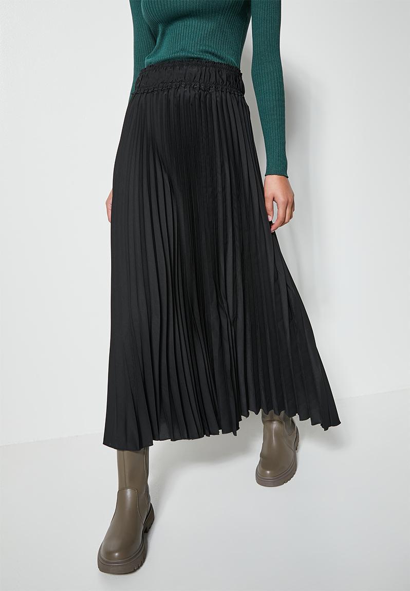 Maxi pleat - black Superbalist Skirts | Superbalist.com