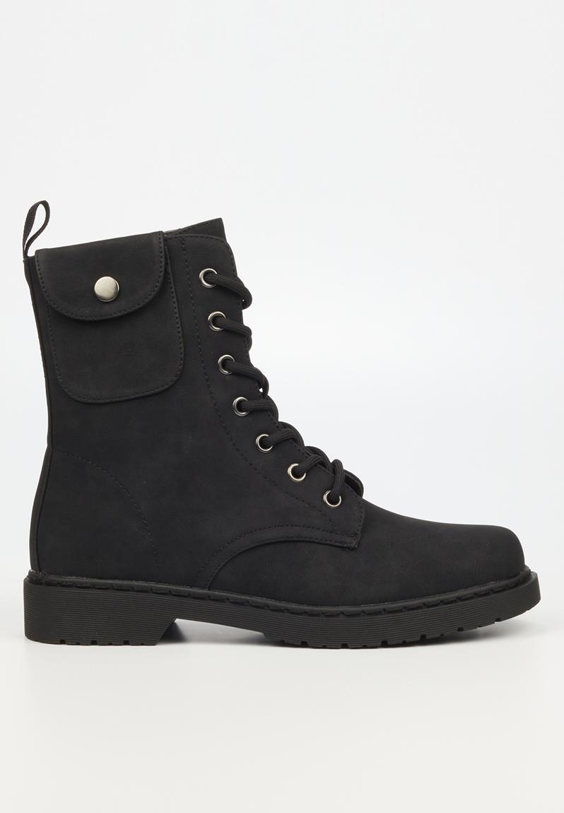 Rogue1 Lace-up Ankle Boot - Black Miss Black Boots | Superbalist.com