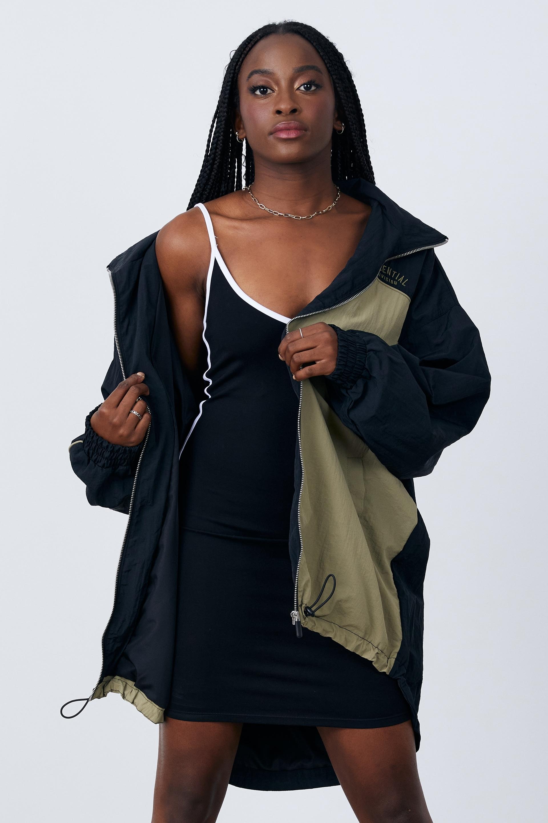 Athlux hooded anorak - black/olive leaf Factorie Jackets | Superbalist.com