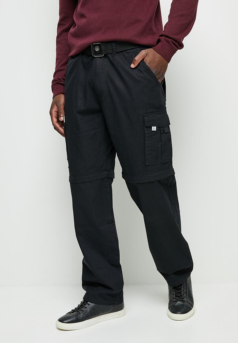 Zip-off cargo pants - black Lark & Crosse Pants & Chinos | Superbalist.com