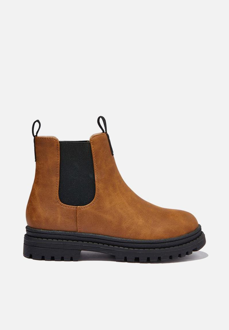 Pull on gusset boot - vintage tan Cotton On Shoes | Superbalist.com